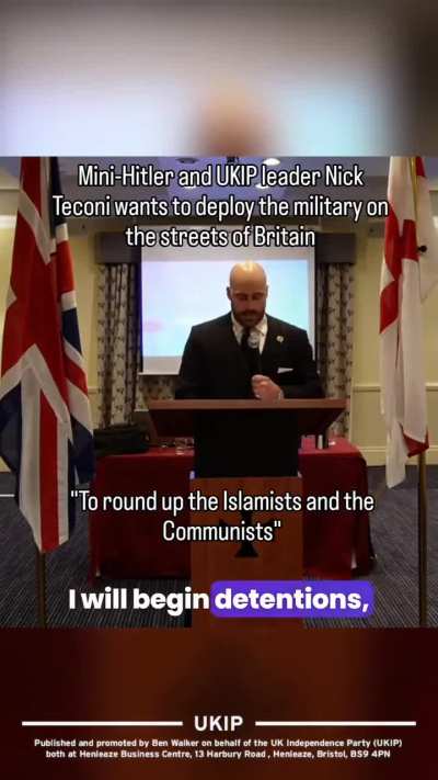 Fascism no longer hiding - UKIP Nick Teconi