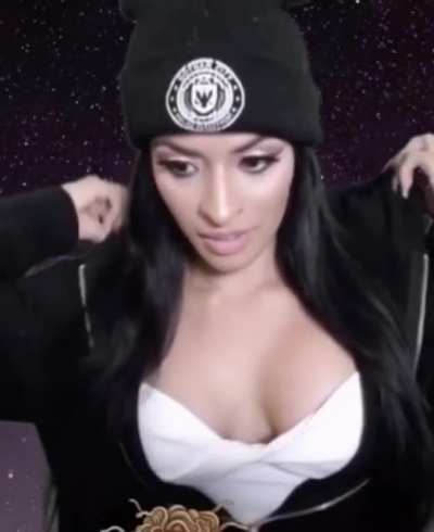 Compilation of Zelina Vega moving her hair out of the way to show her tits.