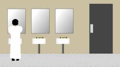 I always despised making wudhu in public restrooms. (short animation made by me)
