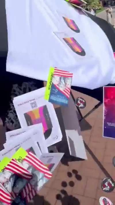 University of Washington, angry student flips a TPUSA table before storming off
