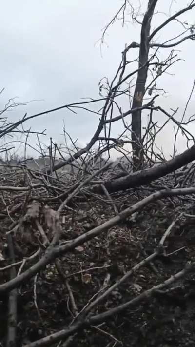 T-80U providing support to Ukrainian infantry somewhere on the front line. Published in June 2024