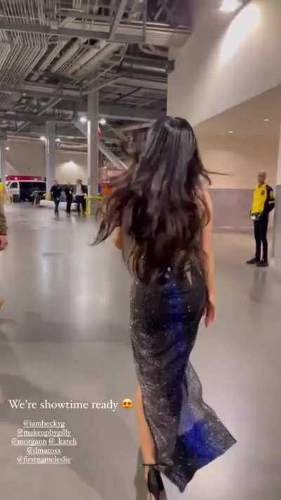 Becky backstage during &ldquo;Wrestle Mania&rdquo;