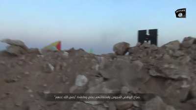 ISIS terrorists attack on an IRGC linked Iranian fighters' post