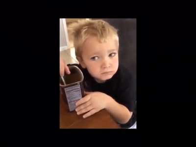 This kid eating Hershey&rsquo;s cocoa powder...