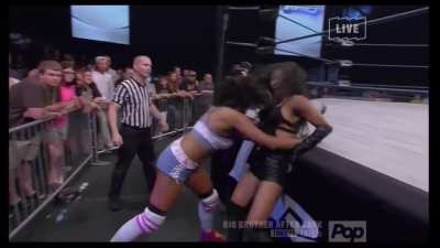 Gail Kim suffering the wrath of Marti Belle