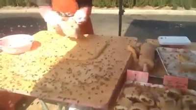 Making food on the street