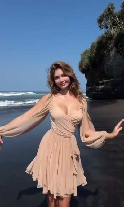 Dancing in the surf