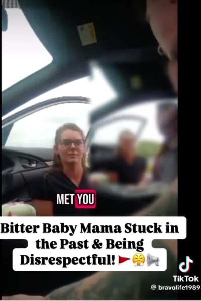A guys baby mama having a discussion with him and his new GF.