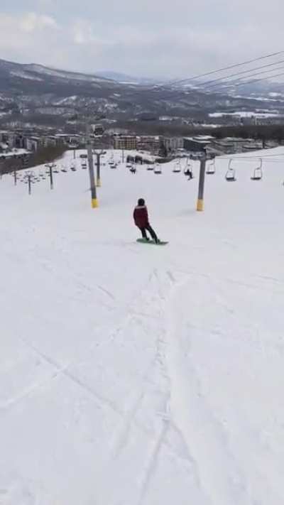 Niseko in March 2020 just as Corona virus was shutting down the world. We basically had the place to ourselves.
