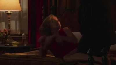 "Hmm honey wait...WAIT! Are you sure you want to do this? Okay, if we're gonna do this, we're gonna do this right, now fuck me doggy style, spank my ass, and make sure to call me a Bad Mommy right before you blow your load inside me alright? "- Charlize T