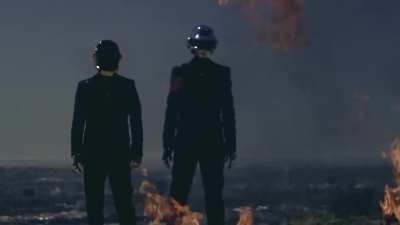 Daft Punk on fire