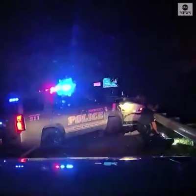 Officer&rsquo;s vehicle was struck by another allegedly impaired driver. Authorities say no one was seriously injured.
