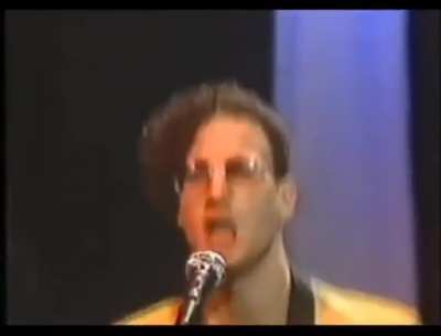 Pre-Nine Inch Nails Trent Reznor preforms with local band on Cleveland TV station, 1988