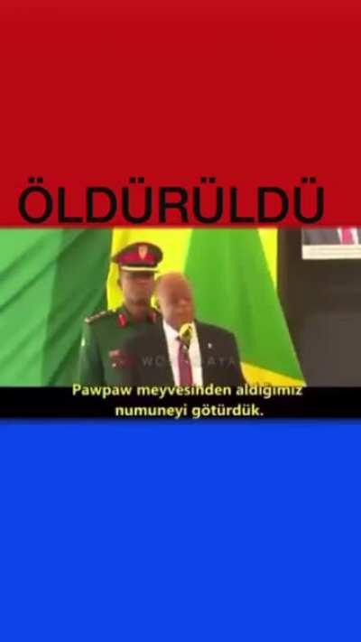 Tanzanya Devlet Başkanının bu konuşmasının &ouml;l&uuml;m oldu, b&ouml;ylelikle d&uuml;nyaya g&ouml;zdağı verildi. Corana vir&uuml;s labaratuvarlarında g&ouml;rev yapan prof&ouml;s&ouml;rler Doktorlar para ile satın alınmışlar dedi Ve &ouml;ld&uuml;r&uuml;ld&uuml; ..