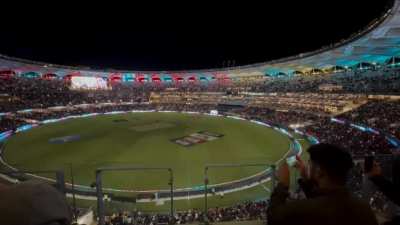 Light Show at Perth Stadium