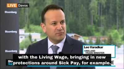 Leo on Bloomberg explaining the Irish housing crisis, "It's an intergenerational injustice"