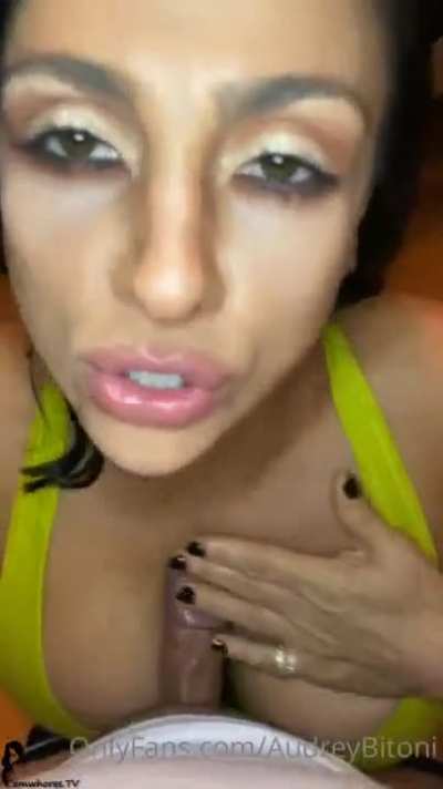Audrey Bitoni 0nlyfans Homemade Blowjob
