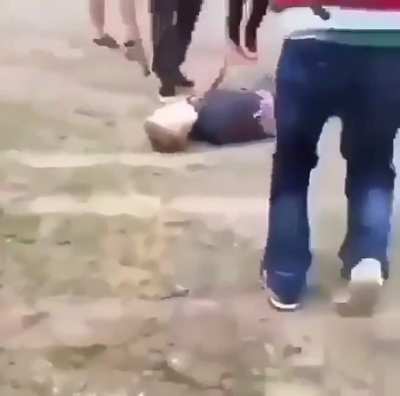 Kick ends fight