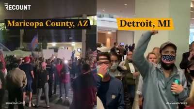 Trump Supporters Chant 