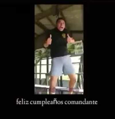 Feliz cumplea&ntilde;os mi comandante. Psdt: El man esta bien, no se murio xd. Salio en las noticias de facebook de peru...