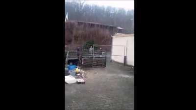 Warum ist der dicke Mann immer so unfreundlich? Ist doch sch&ouml;n wenn das neue Jahr mit Fanbesuch startet