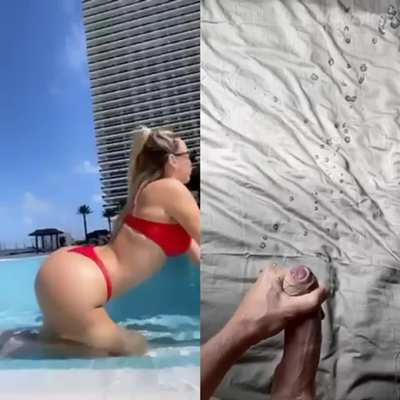 Juicy white cock blows on the bed for nice Russian ass