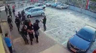 Israeli Police assaulting a bystander in Umm al-Fahm
