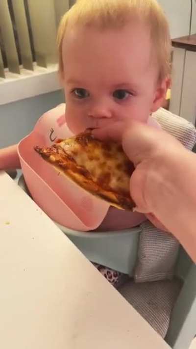 Baby's first pizza