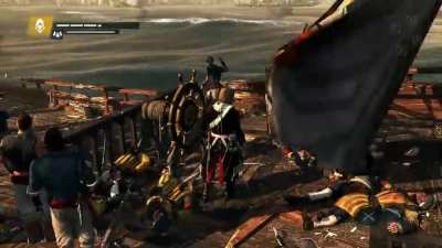 [Assassin's Creed 4: Black Flag] I think that guy didn't like being shot