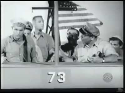 A 1962 blooper from "McHale's Navy", in which the cast breaks out into song and dance between takes.