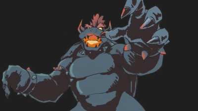 Kiryu Coco/Super Mario vs. Bowser, animation by @ringo_yadoku
