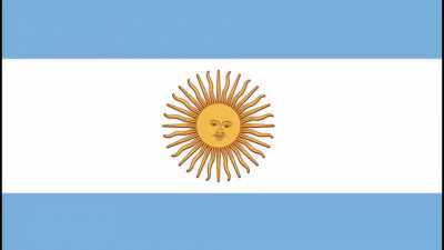 Flag of Argentina but its Baka Mitai