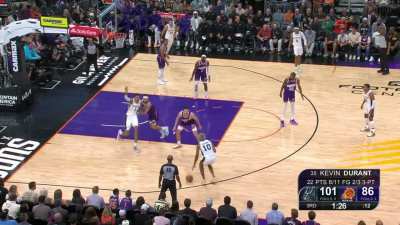 [Highlight] Devin Booker tries his hardest to guard Wemby, doesn't matter