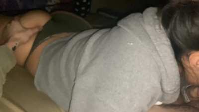 The Way She Squeezes Her Ass While Sucking