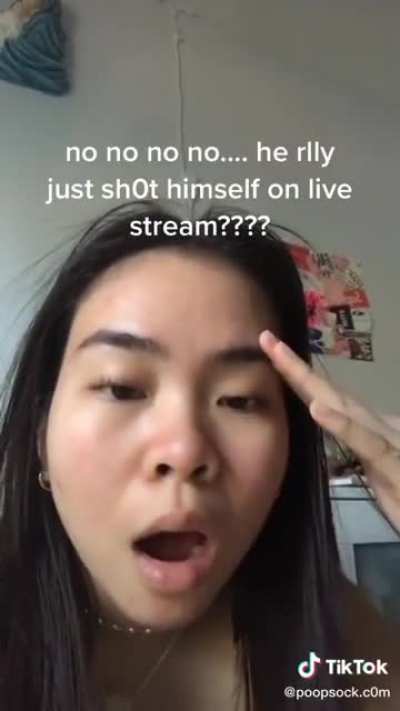 Barely caring about recent streamer who shot himself for tik tok (500k likes)