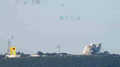 Hezbollah targeting the headquarters of the 91st Division, in the Beranit barracks of Israeli army, on the Lebanon-Israel border.