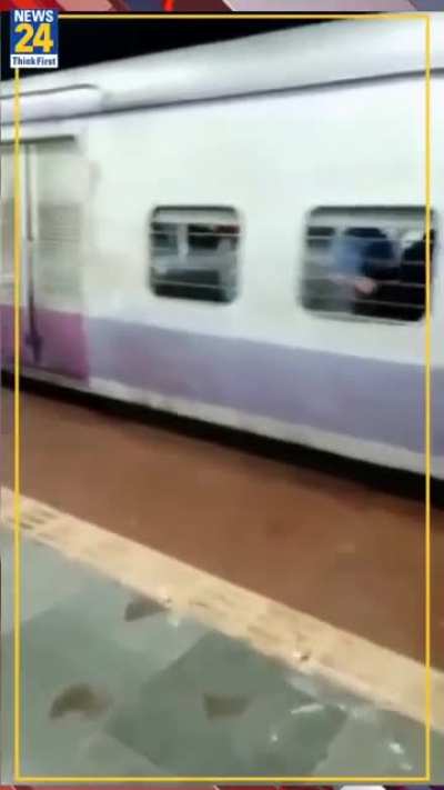 Broken pipe at a railway station.