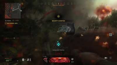 Poorly thrown C4 ends up saving me when the guy tries to execute me up close (solo) I couldn&rsquo;t have laughed harder