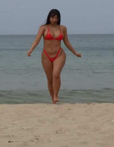 red bikini