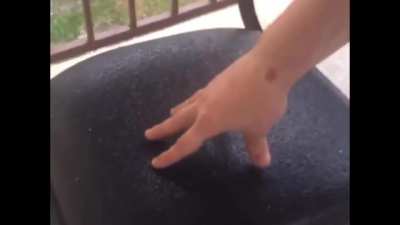 &ldquo;I&rsquo;m about to touch this chair&rdquo;