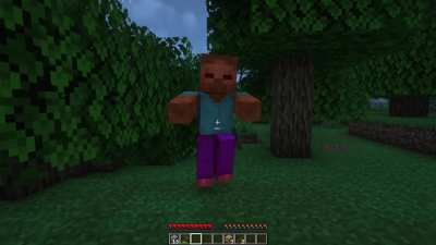 When It's Your First Fight in Minecraft