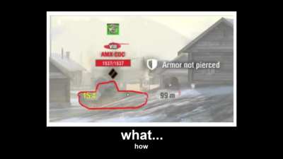 So apparently I hit his gun mantlet...