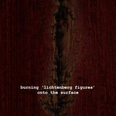 Electricity flowing across a wooden surface - some super relaxing and meditative content for your evening
