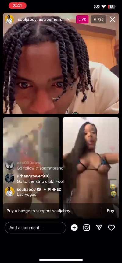 Soulja Boy Demon LIVE VIDEO SHOOT with Instagram baddies 🤤teasing fans &amp; showing body parts💦😳
