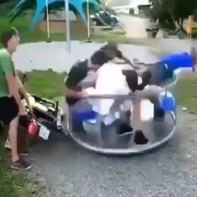 Carousel with a motorcycle always ends well!