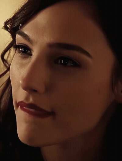 Gal Gadot grabs your cock as she gives you this look, telling you that she owns you. How would you react?
