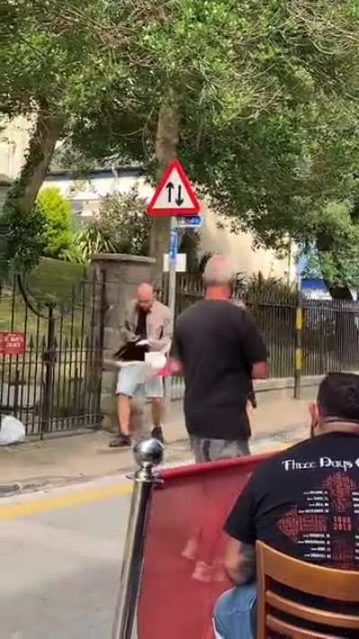 Enjoying your sausage roll.