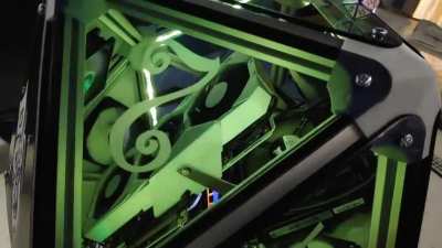 First Custom PC Build. Wanted to do something different, so I give you; my icoseherdon (D20) computer! Specs:  
