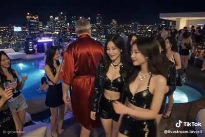 Man Ai genarates himself with tons of girls fawning over him