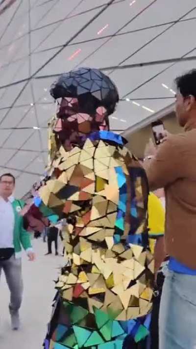 This Brazil fan went all out at the WC.